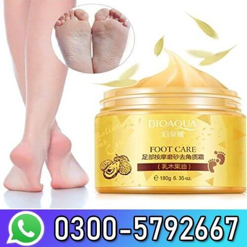 BIOAQUA Shea Butter Foot Care Cream Massage Scrub 180g in Pakistan