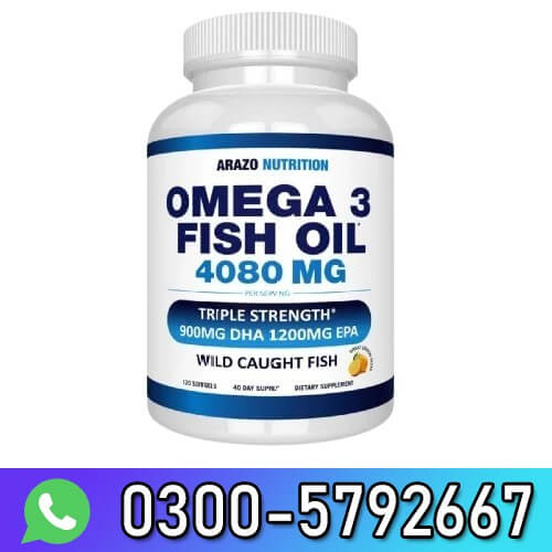 Arazo Nutrition Omega-3 Fish Oil 4080mg In Pakistan