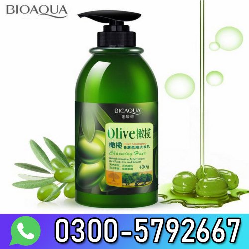 Bioaqua Natural Extraction Olive Anti Dandruff Silky Shampoo In Pakistan