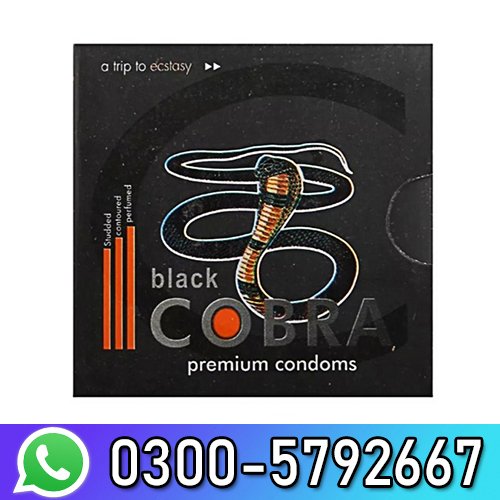 Black Cobra Premium Condoms In Pakistan