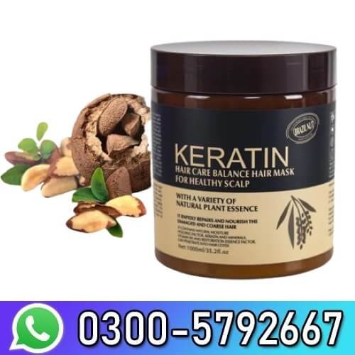 Keratin Hair Mask Brazil Nut for Healthy Scalp 500ml