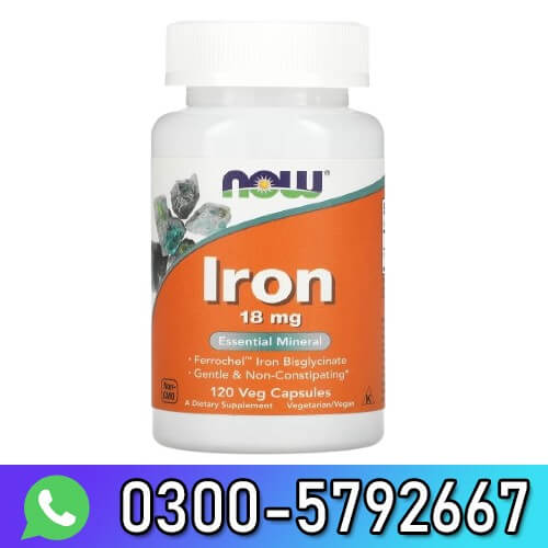 NOW Foods Supplements Iron 18 mg In Pakistan