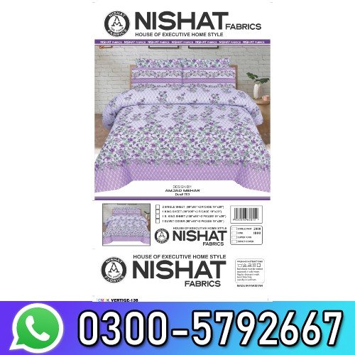 Nishat Bed Sheet in Pakistan