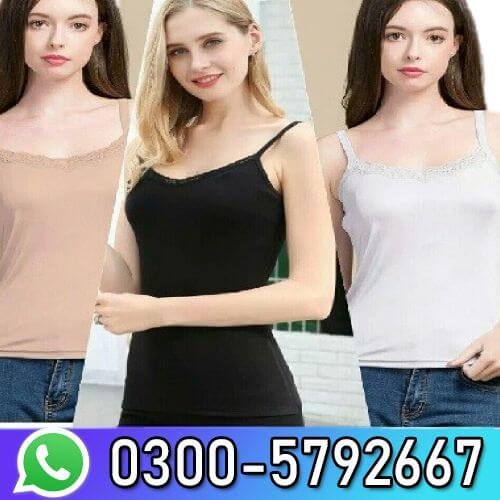 Pack of 3 Camisole For Girls Shameez Stretchable pure cotton Tank Tops for Girls